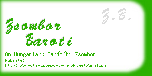 zsombor baroti business card